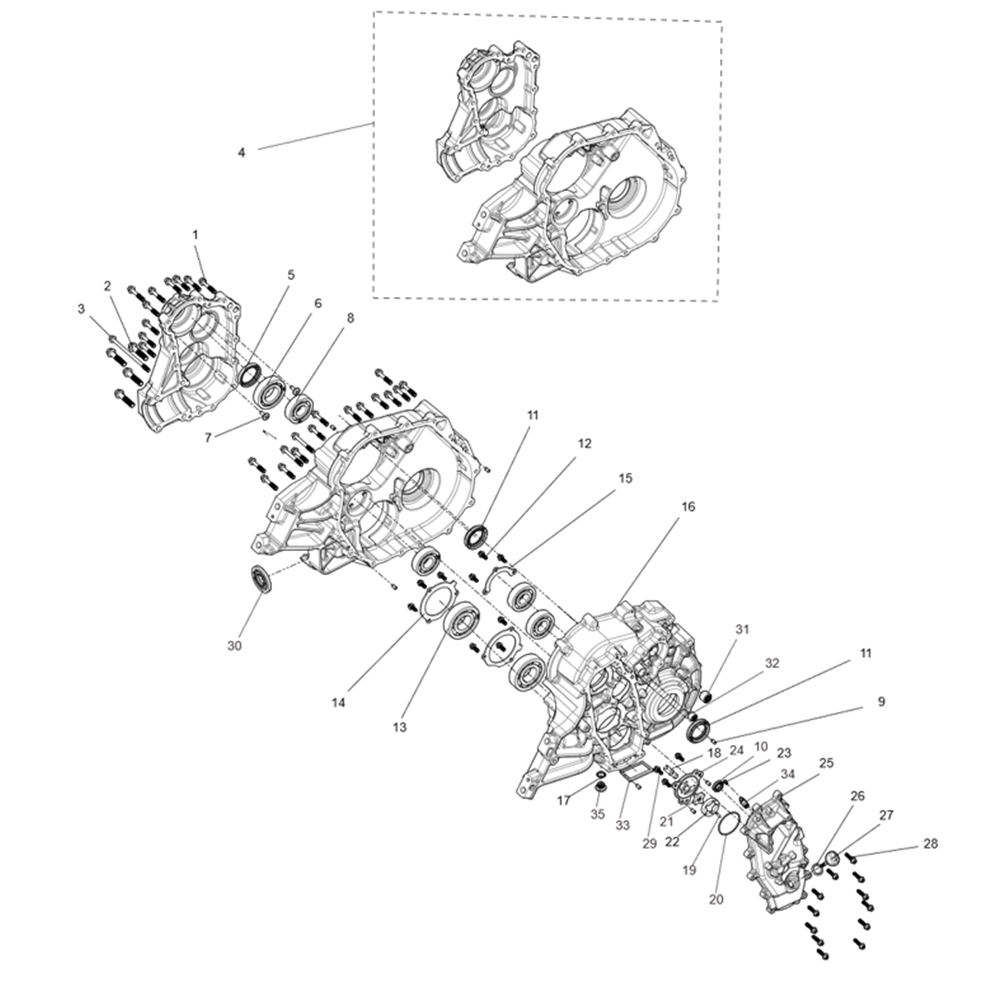 GEARBOX COMBINATION (WITH DIFF)