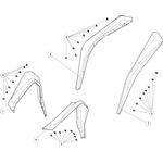 Widened mudguard