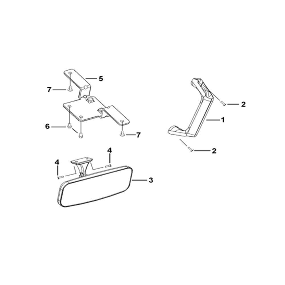 PASSENGER HANDLE、REARVIEW MIRROR (OPTION)