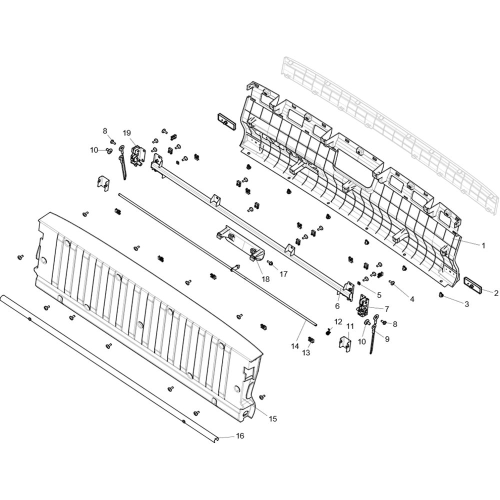 CARGO BOX DOOR PANEL ASSEMBLY