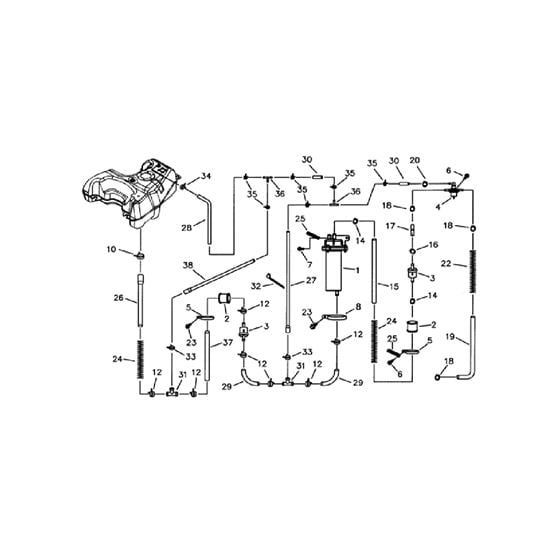 FUEL SYSTEM(FOR ←009173)