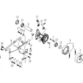 Rear Hub & Brake