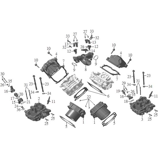 CYLINDER, CYLINDER HEAD