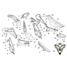 10TEN MX-E BODY PARTS