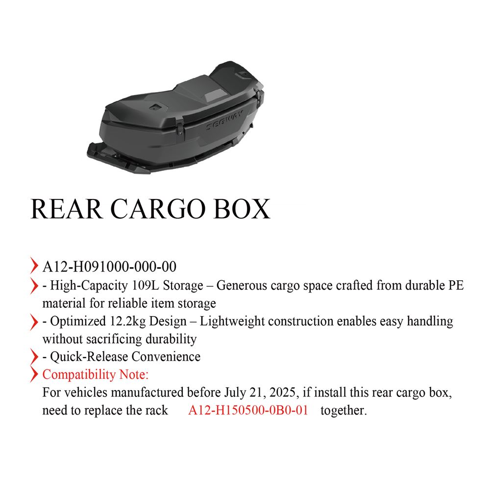 AT10 REAR CARGO BOX