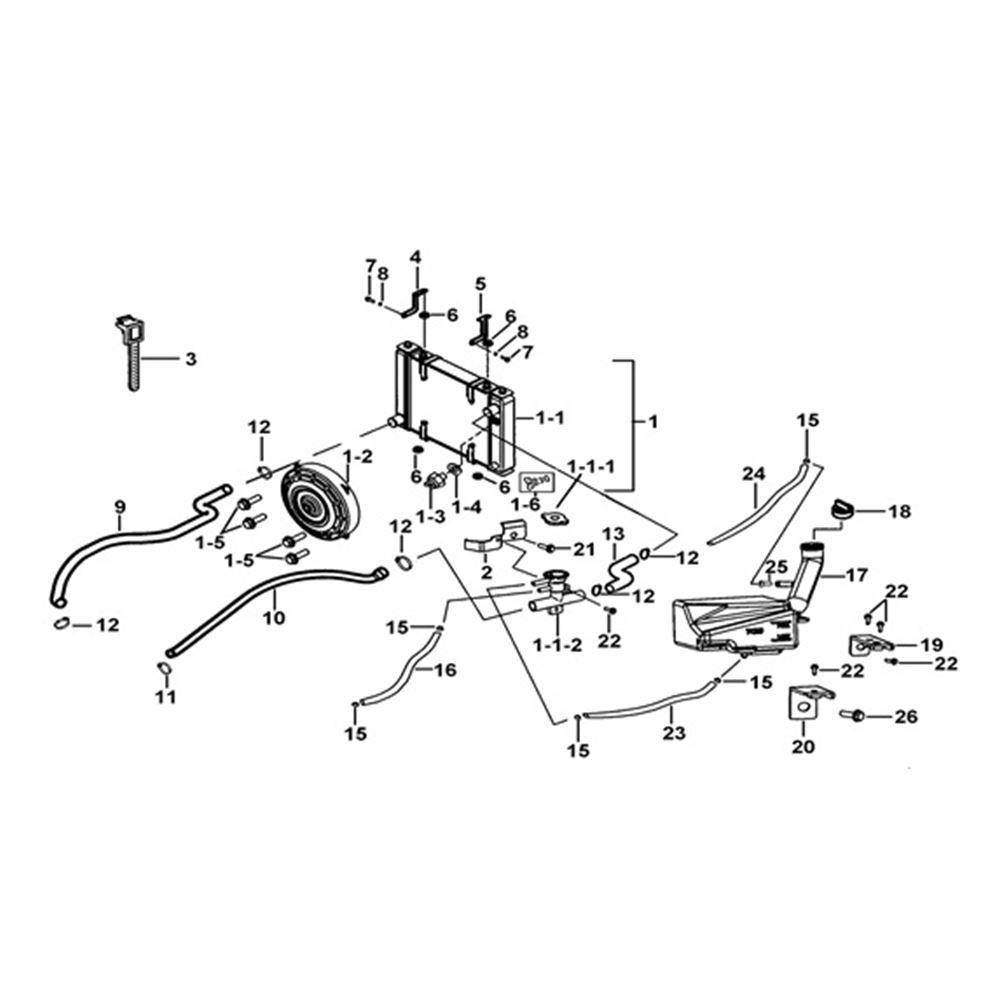 RADIATOR ASSY AND COOLING FAN