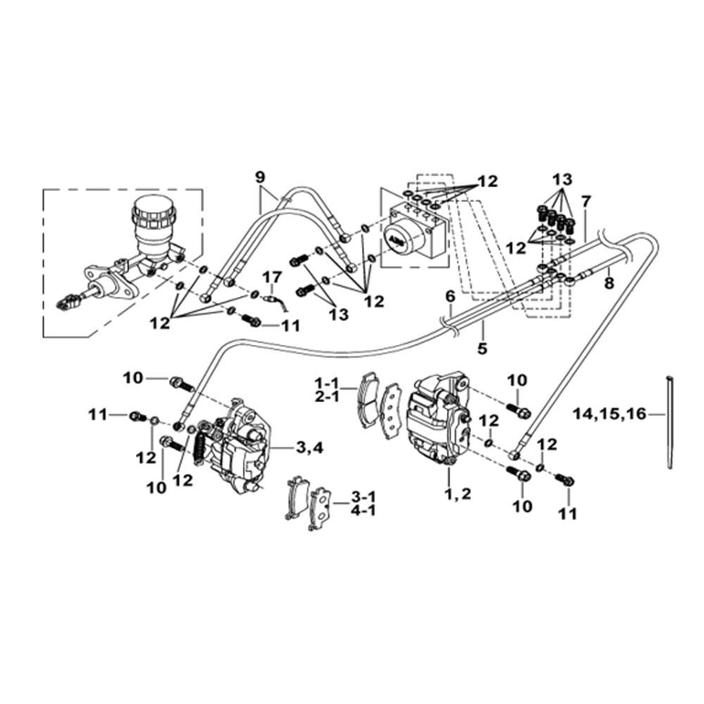 BRAKE SYSTEM (FOR ABS)