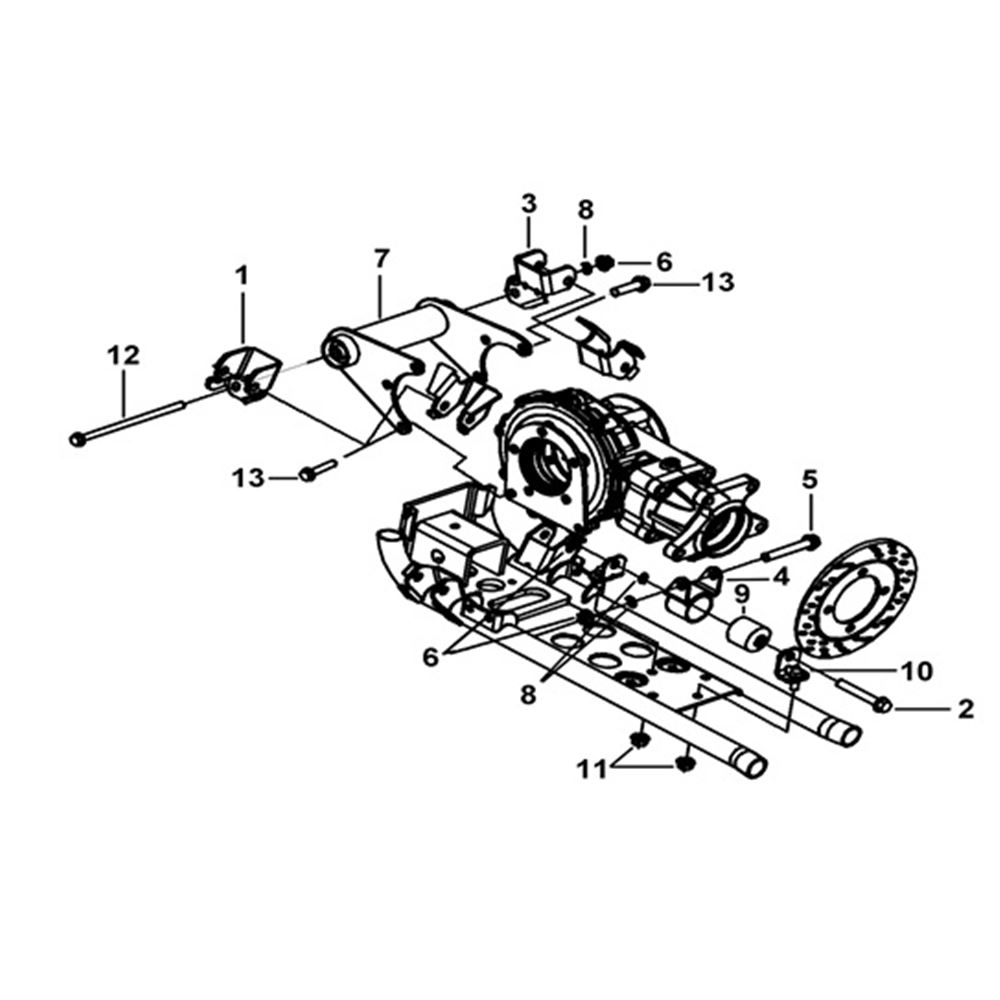 REAR DIFFERENTIAL MOUNTS - AFTER 003234