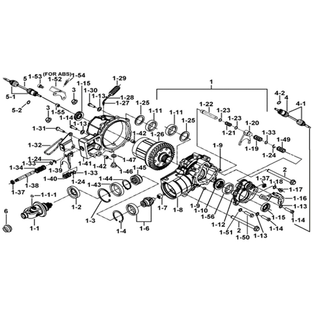 FRONT DIFFERENTIAL ASSY.(LOCK)