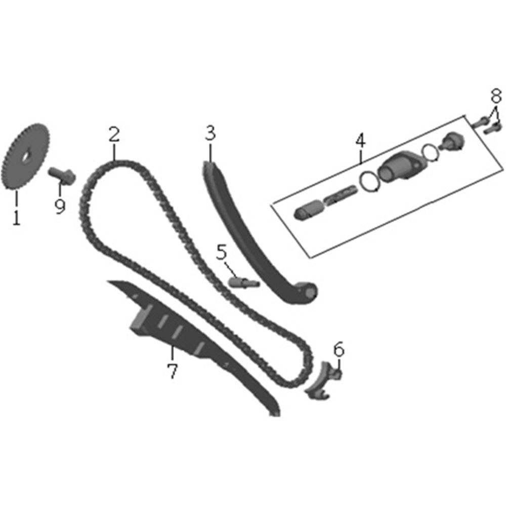 CAM CHAIN, TENSIONER