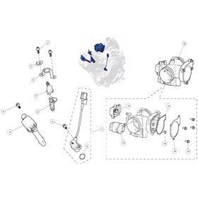 THROTTLE BODY, FUEL INJECTOR, COIL, CRANK POSITION SENSOR