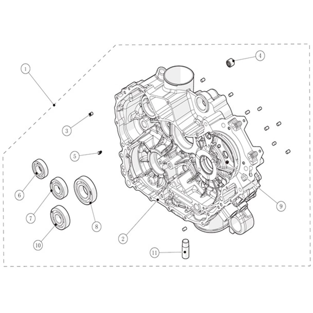 LEFT CRANKCASE KIT