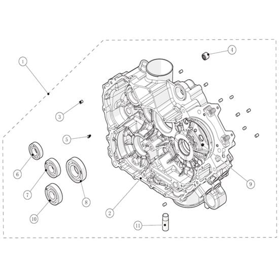 LEFT CRANKCASE KIT