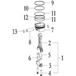 PISTON AND CONNECTING ROD