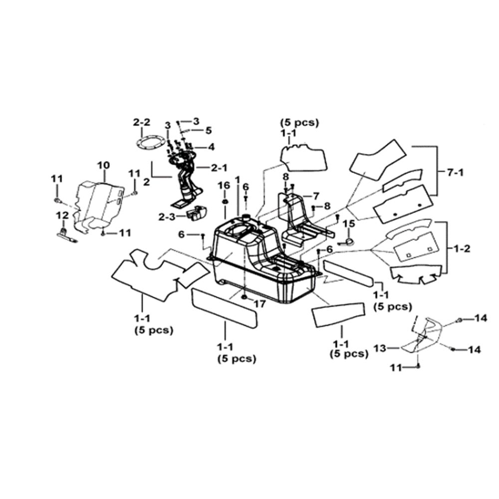 FUEL TANK & HEAT ISOLATOR