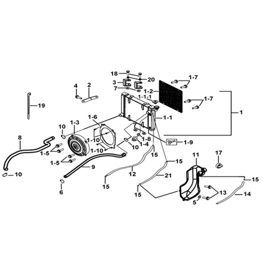 RADIATOR ASSY AND COOLING FAN