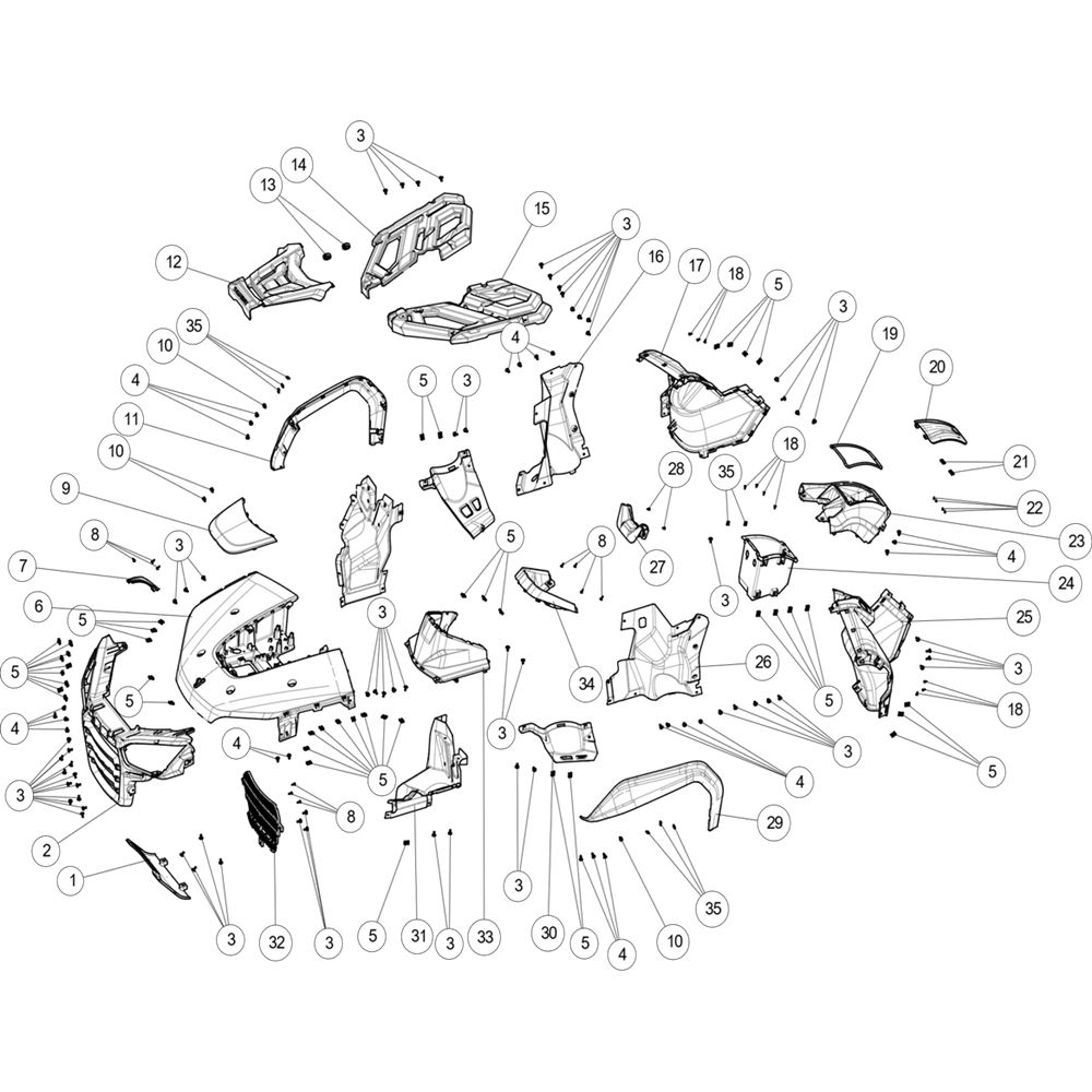 Front body parts