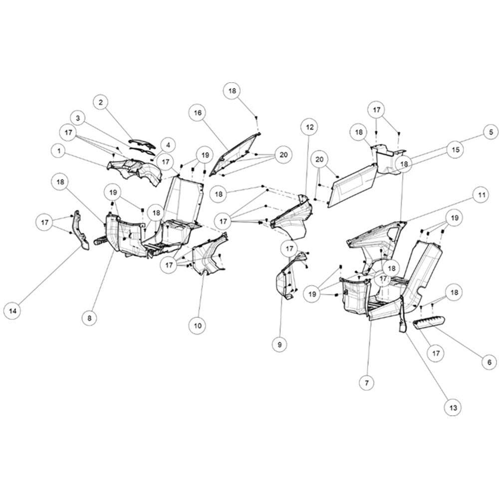 MIDDLE PLASTIC ATV6 L