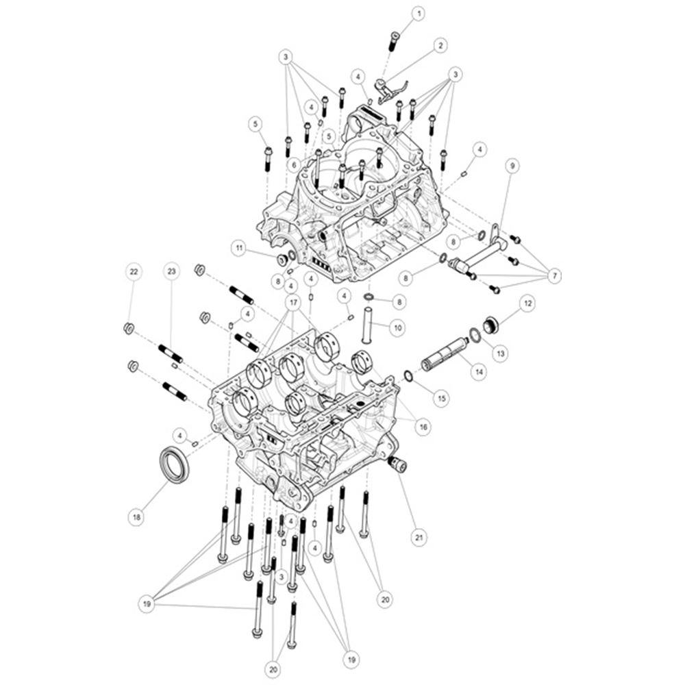 UPPER & LOWER CRANKCASE SUB-ASSY