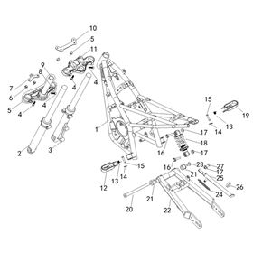 10TEN MX-E FRAME PARTS