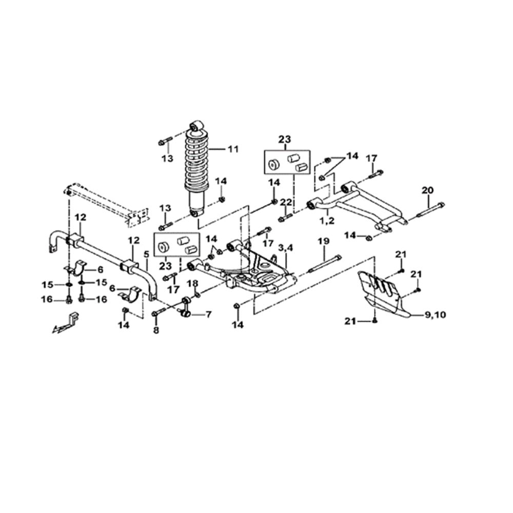 REAR SUSPENSION (FOR 007985→)