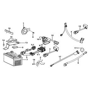 Battery、Horn、Relay、Rectifier