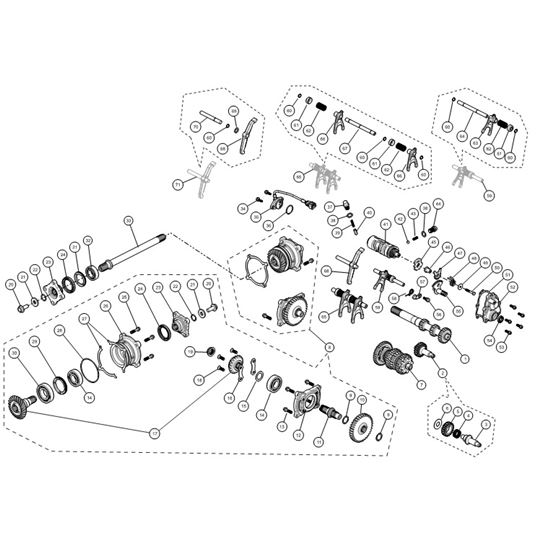 TRANSMISSION MAIN SHAFT