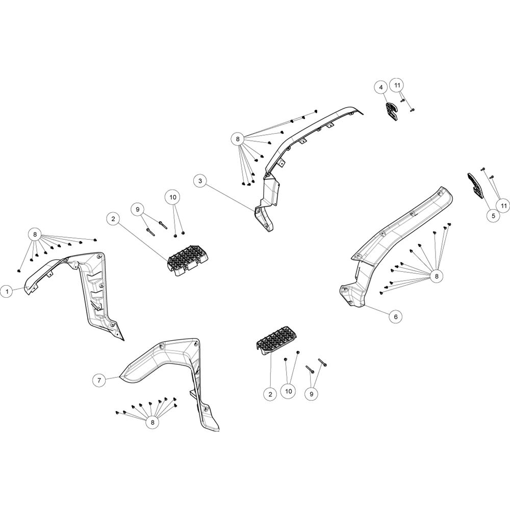 FENDERS AND FOOTREST