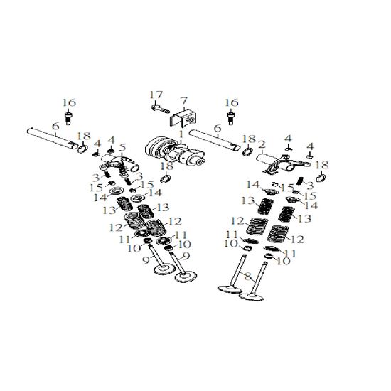 CAMSHAFT, VALVE