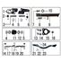 FOOTPEGS, REAR BRAKE PEDAL & STAND