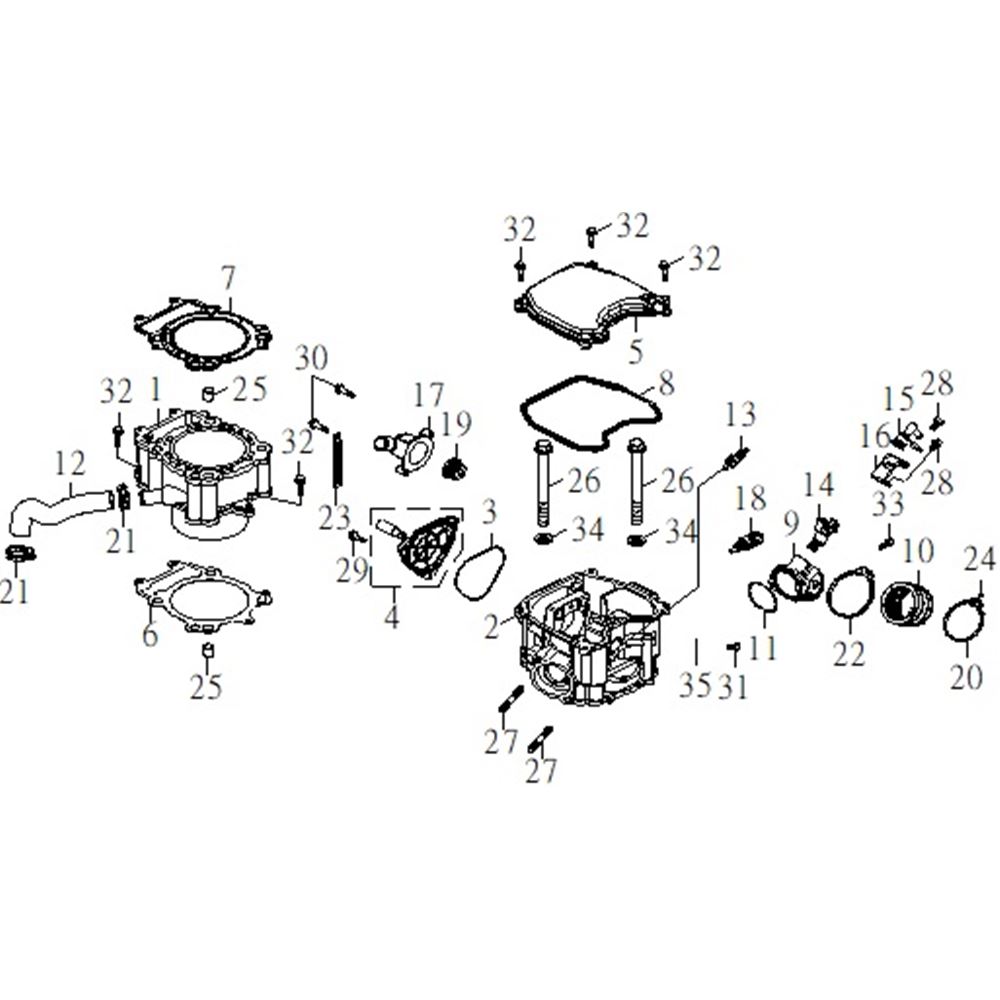 CYLINDER, CYLINDER HEAD
