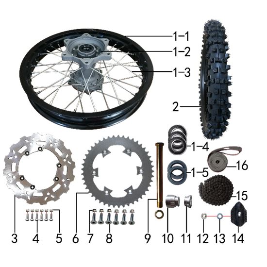 REAR WHEEL ASSY
