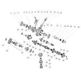 TRANSMISSION COMPONENTS (WITH DIFF)
