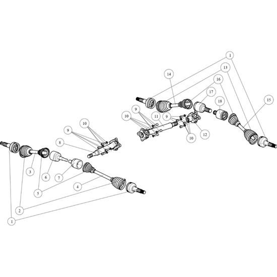 LTD SHAFTS ATV6 L